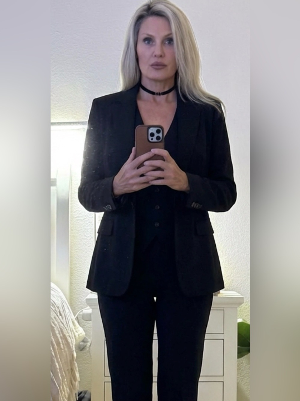 Women's Black 3 piece suit. Straight fit and wrinkle resistant!!